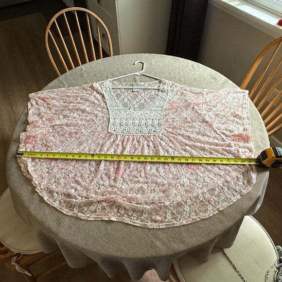 3X American Rag Pink Lace Blouse - Picture 6 of 7